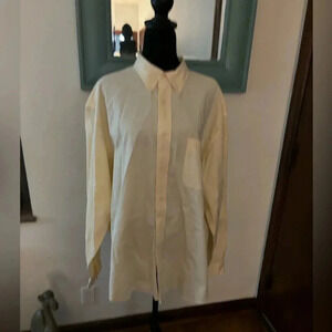 Men Dress Shirt Size XL by Dockers... yellow 🟡 100% cotton